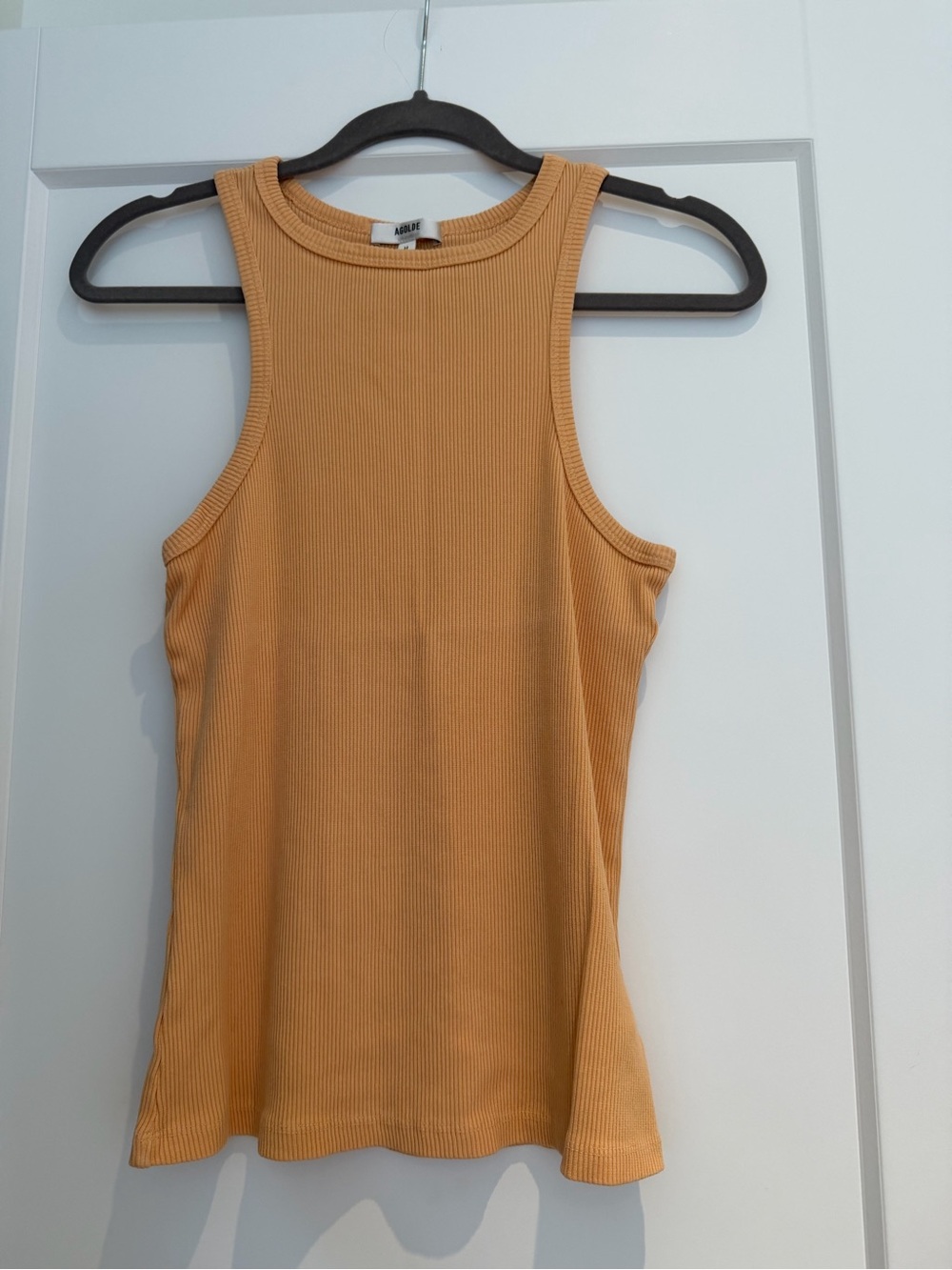 Agolde Ribbed Tank Top - Creamsicle Orange